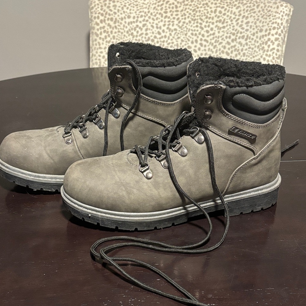 Lugz Men's Charcoal Lace-Up Boots
